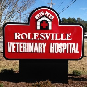 Rolesville Veterinary Hospital Sign